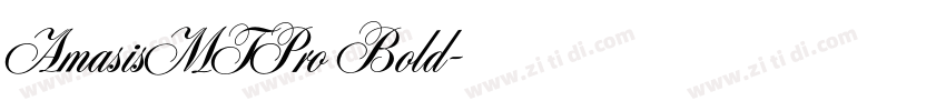 AmasisMTPro Bold字体转换